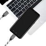 USB 2.0 Type-C 3-pack cable set, C/M to C/M, alu, nylon, white/black (CU0200)
