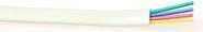 ACT Modular flatcable 6 conductors white. Conductors: 6 Modular cable 6c white 100m