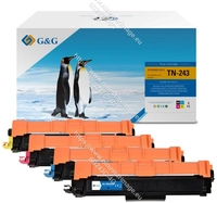 G&G Toner 4er Set f&uuml;r Brother TN-243 BK/C/M/Y Value Pack (16019)