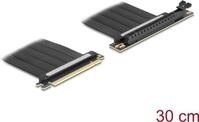 Delock Riser Karte PCI Express 4.0 x16 Stecker zu Slot 90&deg; gewinkelt mit Kabel 30