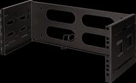 Logilink - Rack Bracket - geeignet f&uuml;r Wandmontage - Schwarz, RAL 9003 - 4U - 48.3