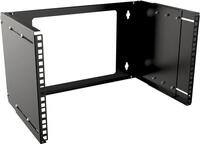 Lanview 6U ADJUSTABLE DEPTH BRACKET 19 - BLACK (RAR210BL)