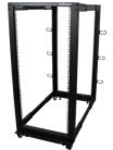StarTech.com 25U Adjustable Depth Open Frame 4 Post Server Rack w - Casters, Levelers