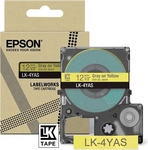 Epson C53S672104, Epson LabelWorks LK-4YAS - Grau auf Gelb - Rolle (1,2 cm x 8 m) 1