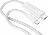 HyperDrive - Adapterkabel - 24 pin USB-C m&auml;nnlich zu HDMI m&auml;nnlich - 2.5 m - wei&szlig;