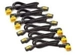 APC POWER CORD KIT (6 EA) LOCKING C13 TOC14 (90 DEGREE) 0.6M (AP8702R)