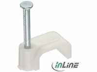 InLine 44021, INLINE - Kabelschelle - 10mm eckig - weiß - 100 Stück