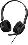Hama Office-Headset CHS-200 f&uuml;r PC, Business-Kopfh&ouml;rer mit Kabel und Mikrofon