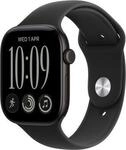 Apple Watch Series 12 GPS + Cellular 42mm Black Aluminium Case with Black Sport Band
