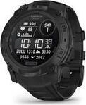 Garmin Instinct 3 Solar Tactical Edition 50mm Schwarz mit Silikon-Wechselarmband 26