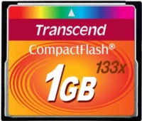 Transcend - Flash-Speicherkarte - 1GB - 133x - CompactFlash Card (TS1GCF133)