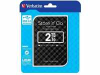 Verbatim 53195, Verbatim Store n Go 2,5 2TB USB 3.0 BLACK Gen 2 Festplatte (53195)