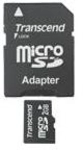 Transcend - Flash-Speicherkarte (SD-Adapter inbegriffen) - 2GB - microSD (TS2GUSD)