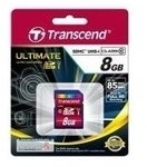 Transcend 8GB SDHC Class10 UHS-I Card (TS8GSDHC10U1)