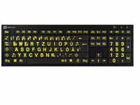 LogicKeyboard LKB-LPYB-BJPU-DE, LogicKeyboard XL Print PC Slim Line NERO - Tastatur -