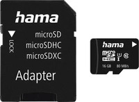 Hama 00124138, Hama - Flash-Speicherkarte (SD-Adapter inbegriffen) - 16GB - UHS Class