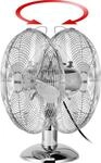Unold 86830 Tischventilator Chrome 30cm 35W 3 Stufen Oszillation