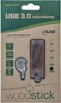 InLine USB 3.0 128GB - Schwarz - Silber - USB 3.0 - Drehring - Kunststoff - Stahl -