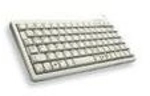 Cherry Slim Line G84-4100 - Tastatur - USB - 86 Tasten - Hellgrau - Deutsch