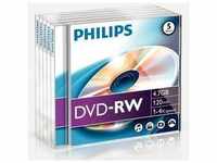 Philips DN4S4J05F/00, Philips DN4S4J05F - 5 x DVD-RW - 4,7GB (120 Min.) 1x - 4x -