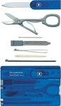 Victorinox SwissCard Classic Kosmetik- & Manik&uuml;re-Etui Blau - Transparent ABS
