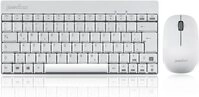 Kabelloses Mini Tastatur- und Maus Set, Perixx PERIDUO-712 DE W, wei&szlig; (PERIDUO-712