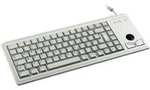 Cherry G84 4400 - Tastatur - PS/2 - 84 Tasten - Trackball - Hellgrau - Deutsch