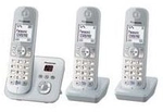 Panasonic KX TG6823 - Schnurlostelefon mit Rufnummernanzeige - DECT - Pearly Silver +