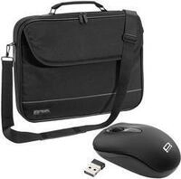 PEDEA Notebooktasche Fair 15.6 (39,6 cm), schwarz + PC Maus (SET010-66068010)