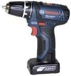 Bosch Professional GSR 12V-15 Akku-Bohrschrauber 12 V 2 Ah, 4 Ah Li-Ion inkl. 2.