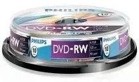 Philips DN4S4B10F/00, Philips DN4S4B10F - 10 x DVD-RW - 4,7GB (120 Min.) 1x - 4x -