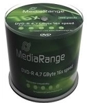 MediaRange - 100 x DVD-R - 4,7GB 16x - Spindel (MR442)