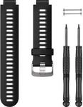 Garmin Schwarzes/Graues Uhrenarmband aus Silikon (010-11251-0K)