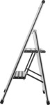 WENKO Alu-Design Klapptrittleiter 2-stufig Haushaltsleiter (601011100)