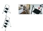 Hailo Alu-Klapptritt K30, 2 Stufen Holme aus Aluminium, Stufen aus Stahl, mit