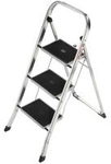 Hailo-Werk Hailo K30 - Stufenleiter - 3 Stufen - Arbeitsh&ouml;he: 2,45 m - Aluminium -