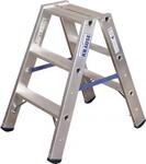 Aluminium Stufen-Doppelleiter Arbeitsh&ouml;he max. 2.25 m Double echelle (124715)