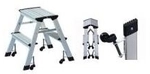 Werner Dorsch WEDO Mobile Step - Klappleiter - 2 Stufen - Aluminium - Schwarz, Silber