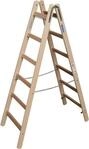 KRAUSE- Werk Krause 170088 Holz Sprossenstehleiter mit 2x6 Sprossen