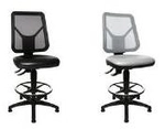 Topstar Arbeitsstuhl TEC 80 PK Counter, Bezug: schwarz Permanentkontakt-Mechanik,