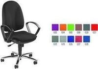 Topstar B&uuml;rodrehstuhl Synchro Steel, Stoff, schwarz Bandscheibensitz,