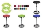 Topstar Hocker Sitness High Bob, apfelgr&uuml;n Bezug: 100 % Polyester, stufenlose