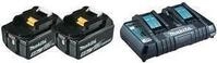Makita DC18RD - Batterieladeger&auml;t + Batterie 2 x - Li-Ion - 5 Ah - 90 Wh - f&uuml;r