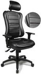 Topstar B&uuml;rodrehstuhl Head Point RS, schwarz / schwarz Bezug: 80 % Baumwolle, 20 %