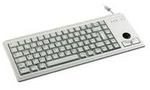 CHERRY Compact-Keyboard G84-4400 - Tastatur - PS/2 - Englisch - Hellgrau