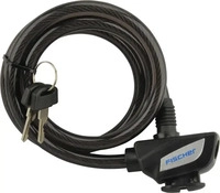 Fischer 85907, FISCHER Kabel-Fahrradschloss, L&auml;nge: 1.200 mm, schwarz Spiralschloss