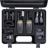 Stabo freecomm 700 PMR-Handfunkger&auml;t 2er-Set Funkkoffer 8 Kan&auml;le 10 km Reichweite