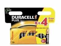 Duracell 141230, Duracell PLUS AAA - Einwegbatterie - AAA - Alkali - 1,5 V - 12