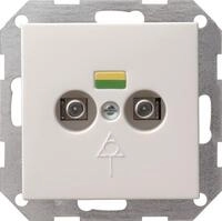 GIRA Potentialausgleich-Dose 040503 2fach System 55 reinwei&szlig; (040503)