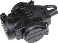 as-Schwabe 60455 Stromverteilereinheit (PDU) 3 AC-Ausg&auml;nge Schwarz (60455)